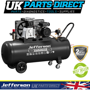 Jefferson Tools Jefferson 150 Litre 3hp Compressor 230v 10 Bar 2 Year Warranty Jefferson Tools Jefferson 150 Litre 3hp Compressor 230v 10 Bar 2 Year Warranty