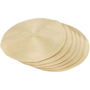Sodial 4x(Round Braided Placemats Set Of 6 Table Mats For Dining Tables Woven1098 Sodial 4x(Round Braided Placemats Set Of 6 Table Mats For Dining Tables Woven1098