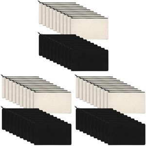 Sodial 60pcs Canvas Makeup Bags Zipper Pouch Bags Pencil Case Blank Diy Craft Bags1066 Sodial 60pcs Canvas Makeup Bags Zipper Pouch Bags Pencil Case Blank Diy Craft Bags1066