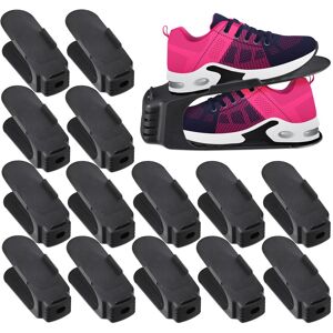 Relaxdays 30x Shoe Stacker Shoe Organiser Shoe Holder Space Saver Black Set Relaxdays 30x Shoe Stacker Shoe Organiser Shoe Holder Space Saver Black Set