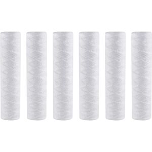 6pcs 5 Micrometre String Wound Water Universal Whole House Replacement4989 6pcs 5 Micrometre String Wound Water Universal Whole House Replacement4989