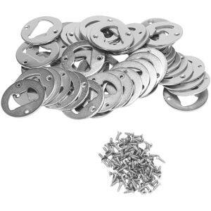 Sodial 2x(50 Set Bottle Opener Insert,Stainless Steel Round Diy Bottle Opener8295 Sodial 2x(50 Set Bottle Opener Insert,Stainless Steel Round Diy Bottle Opener8295