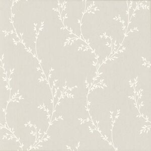 1838 Wallcoverings 1601-103-05 - Rosemore Foliage Trail Grey White 1838 Wallpaper 1838 Wallcoverings 1601-103-05 - Rosemore Foliage Trail Grey White 1838 Wallpaper