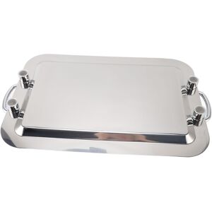 Stainless Steel Serving Platter Multifunction Stylish Portable Rounded Edges Stainless Steel Serving Platter Multifunction Stylish Portable Rounded Edges
