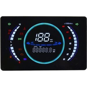 Eurowagens Multifunction Motorbike Lcd Dashboard Speedometer Tachometer Gear Display Sensor Eurowagens Multifunction Motorbike Lcd Dashboard Speedometer Tachometer Gear Display Sensor