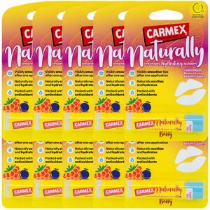 10 X Carmex Naturally Berry Lip Balm Natural Hydrating Moisturising Stick 4.25g 10 X Carmex Naturally Berry Lip Balm Natural Hydrating Moisturising Stick 4.25g