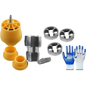 Sodial 3x(Electric Drill Compatible Pvc Pipe Threader Kit With Various Die Sizes,9939 Sodial 3x(Electric Drill Compatible Pvc Pipe Threader Kit With Various Die Sizes,9939