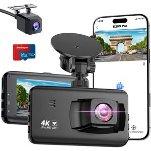 Webeqer Dash Cam Front And Rear Wifi Dashcam, 4k+1080p Dual Dash Camera For Cars With 6 Webeqer Dash Cam Front And Rear Wifi Dashcam, 4k+1080p Dual Dash Camera For Cars With 6