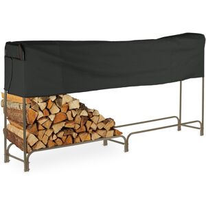 Relaxdays Firewood Rack Log Holder Stand Outdoor Wood Shelf Durable Weatherproof Sturdy Relaxdays Firewood Rack Log Holder Stand Outdoor Wood Shelf Durable Weatherproof Sturdy