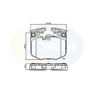 Comline Brake Pad Front Axle To Fit Bmw 2 21->, 3 18->, 4 20->, 5 16->, 6 17->, 7 15->22 Comline Brake Pad Front Axle To Fit Bmw 2 21->, 3 18->, 4 20->, 5 16->, 6 17->, 7 15->22