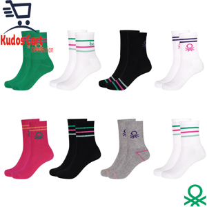 Does Not Apply United Colors Of Benetton Ladies Sport Crew Sock 8 Pack Multi-Colours Cotton Does Not Apply United Colors Of Benetton Ladies Sport Crew Sock 8 Pack Multi-Colours Cotton