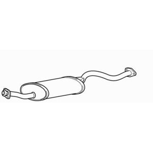 Premium Centre Exhaust Middle Silencer For Mitsubishi Shogun 6g74 3.5 (1994-1996) Premium Centre Exhaust Middle Silencer For Mitsubishi Shogun 6g74 3.5 (1994-1996)