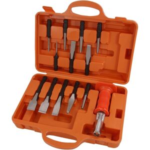 Neilsen Interchangeable Punch And Chisel Set Pin Punches Tapered Punch + Chisels 14pc Neilsen Interchangeable Punch And Chisel Set Pin Punches Tapered Punch + Chisels 14pc