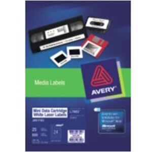 Avery Labels for Laser and Inkjet Printers - 72x21mm - 24 Pieces Avery Labels for Laser and Inkjet Printers - 72x21mm - 24 Pieces