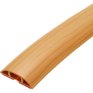 Uxcell 20ft Floor Cord Cover, Self Adhesive 0.5\" W X 0.3\" H, Light Brown Wood Uxcell 20ft Floor Cord Cover, Self Adhesive 0.5\" W X 0.3\" H, Light Brown Wood