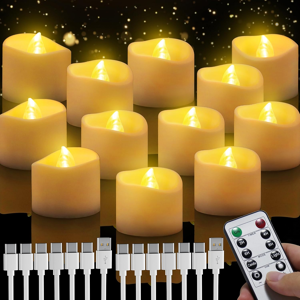 Does Not Apply Rechargeable Led Tea Lights With Remote Control, Flameless Flickering Candles Wi Does Not Apply Rechargeable Led Tea Lights With Remote Control, Flameless Flickering Candles Wi