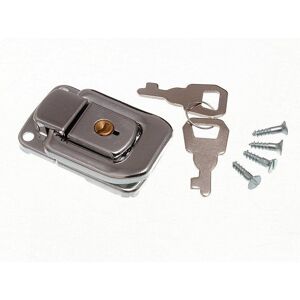 Onestopdiy New 100 X Locking Case Catch Latch Cp Chrome Plated With 2 Keys 48mm X 33mm - On Onestopdiy New 100 X Locking Case Catch Latch Cp Chrome Plated With 2 Keys 48mm X 33mm - On