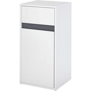 Homcom Modern Minimalistic Bathroom Storage Cabinet Drawer Cupboard Shelf White Homcom Modern Minimalistic Bathroom Storage Cabinet Drawer Cupboard Shelf White
