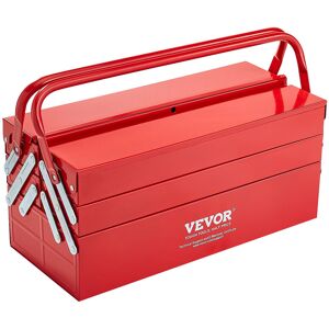 Vevor Tool Box 18-Inch 3-Tier 5-Tray Folding Cantilever Toolbox With Handle Vevor Tool Box 18-Inch 3-Tier 5-Tray Folding Cantilever Toolbox With Handle