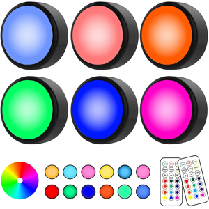 Does Not Apply Under Cabinet Rgbw Color Changing Puck Lights - 6 Pack Battery Powered Led Dimma Does Not Apply Under Cabinet Rgbw Color Changing Puck Lights - 6 Pack Battery Powered Led Dimma