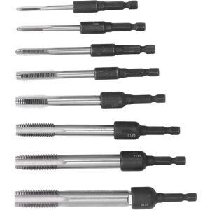 16pcs Tap Socket Set Machine Ened Tapping Chuck 1/4in Hex Shank Steel Hand Tools 16pcs Tap Socket Set Machine Ened Tapping Chuck 1/4in Hex Shank Steel Hand Tools