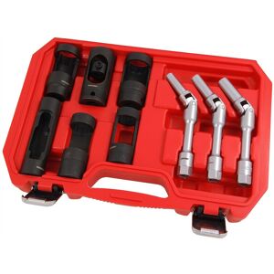 Neilsen 9pcs 1/2"3/8"Dr Diesel Injection Socket & Jointed Glow Plug Socket Set Neilsen 9pcs 1/2"3/8"Dr Diesel Injection Socket & Jointed Glow Plug Socket Set