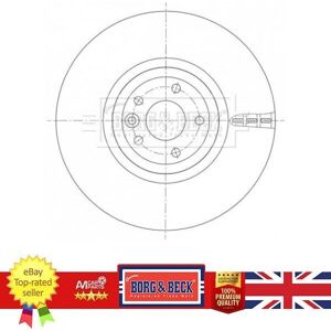 Brake Disc For Jaguar Xe 15- Xf 15- T4n1803 Borg & Beck Bbd6103s Brake Disc For Jaguar Xe 15- Xf 15- T4n1803 Borg & Beck Bbd6103s