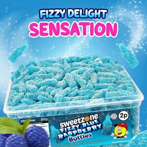 Sweetzone Fizzy Blue Raspberry Bottles 805g Sweetzone Fizzy Blue Raspberry Bottles 805g