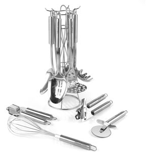 Russell Hobbs 10 Piece Kitchen Utensils & Tool Set With Stand Stainless Steel Russell Hobbs 10 Piece Kitchen Utensils & Tool Set With Stand Stainless Steel