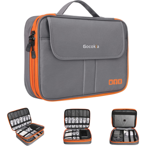 Does Not Apply Double Layers Large Capacity Travel Electronic Accessories Organizer Bag, 2 Fron Does Not Apply Double Layers Large Capacity Travel Electronic Accessories Organizer Bag, 2 Fron