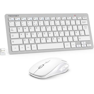 TeckNet Online Mini Wireless Keyboard And Mouse Set, 2.4g Cordless Usb Keyboard And Si TeckNet Online Mini Wireless Keyboard And Mouse Set, 2.4g Cordless Usb Keyboard And Si