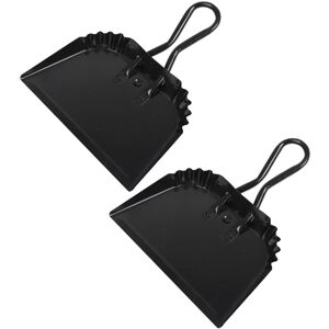 Sodial 2x(2pack Black Metal Dustpan, 12 Inch Dust Pan Dustpan For Indoor, Outdoor,8475 Sodial 2x(2pack Black Metal Dustpan, 12 Inch Dust Pan Dustpan For Indoor, Outdoor,8475
