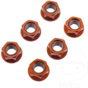 Jmp Rear Sprocket Nut Kit M10x1.25mm Rac Orange Fits Kawasaki El 250 1988-1995 Jmp Rear Sprocket Nut Kit M10x1.25mm Rac Orange Fits Kawasaki El 250 1988-1995
