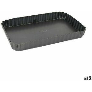 Quttin Black Carbon Steel Springform Pan - 25.5x17.2x3cm - 12 Units Quttin Black Carbon Steel Springform Pan - 25.5x17.2x3cm - 12 Units
