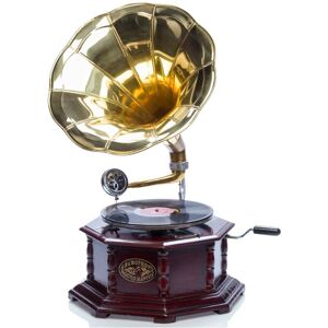 Aubaho Gramophone Horn Gramophone For Shellac Records In The Antique Style Aubaho Gramophone Horn Gramophone For Shellac Records In The Antique Style