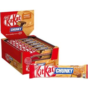 Kitkat 24 X 42 G Bars New Kit Kat Chunky Peanut Butter Full Box Original Fresh Stock Kitkat 24 X 42 G Bars New Kit Kat Chunky Peanut Butter Full Box Original Fresh Stock
