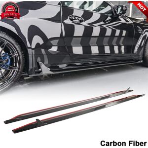 Carmotoring For Bmw 3 Series G80 M3 21-22 Dry Carbon Fiber Side Skirt Extension Lip Spoiler Carmotoring For Bmw 3 Series G80 M3 21-22 Dry Carbon Fiber Side Skirt Extension Lip Spoiler