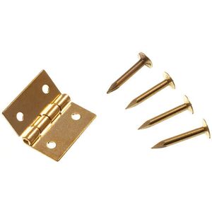 Onestopdiy New 240 X Mini Jewelery Box Cabinet Hinges Solid Brass 13mm ( 1/2 " ) + Pin Onestopdiy New 240 X Mini Jewelery Box Cabinet Hinges Solid Brass 13mm ( 1/2 " ) + Pin
