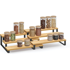 Does Not Apply Spice Rack, Set Of 2 Cabinet Shelf Organisers, 3-Tier Extendable Spice Holder, E Does Not Apply Spice Rack, Set Of 2 Cabinet Shelf Organisers, 3-Tier Extendable Spice Holder, E