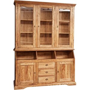 Biscottini Country Library In Solid Lime Wood Natural Finish L172xpr50xh226 C Biscottini Country Library In Solid Lime Wood Natural Finish L172xpr50xh226 C