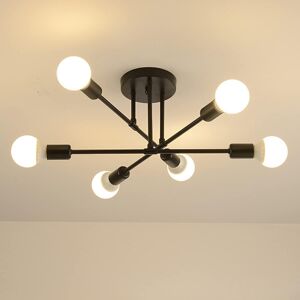 Modern Ceiling Light Fixture, Adjustable 6/8-Light Sputnik E27chandelier, Semi-F Modern Ceiling Light Fixture, Adjustable 6/8-Light Sputnik E27chandelier, Semi-F