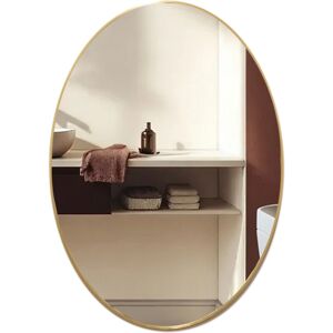 Mood ® Mood® Oval Bathroom Mirror Gold Framed Wall Mounted (50cm X 40cm) Mood ® Mood® Oval Bathroom Mirror Gold Framed Wall Mounted (50cm X 40cm)