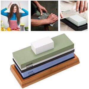.›2 Side Grit 400 1000 3000 8000 Knife Sharpening Stone Set Household Knife Shar .›2 Side Grit 400 1000 3000 8000 Knife Sharpening Stone Set Household Knife Shar