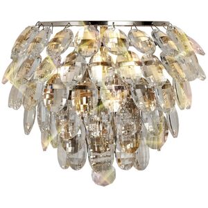 Litecraft Visconte Maine Wall Light Crystal Effect E14 Fitting - Polished Chrome Litecraft Visconte Maine Wall Light Crystal Effect E14 Fitting - Polished Chrome