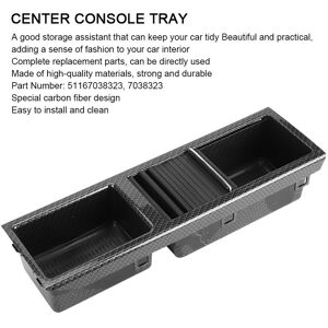 Rio Carbon Fiber Insert Drawer Center Console Tray Long Lasting For Car Fit 3‑series Rio Carbon Fiber Insert Drawer Center Console Tray Long Lasting For Car Fit 3‑series