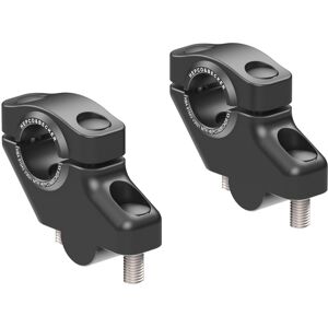 Yamaha Sr 500 1984-1998 Offset Handlebar Risers 30mm Up,21mm Back-Black By H&b Yamaha Sr 500 1984-1998 Offset Handlebar Risers 30mm Up,21mm Back-Black By H&b