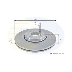 Comline Coated Brake Disc Front Axle To Fit Renault Grand Scénic 04->09, Scenic 03->10 Comline Coated Brake Disc Front Axle To Fit Renault Grand Scénic 04->09, Scenic 03->10