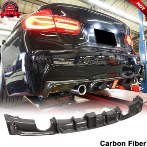 Carmotoring For Bmw F30 F35 320i M Sport 12-18 Carbon Fiber Rear Bumper Diffuser Lip W/light Carmotoring For Bmw F30 F35 320i M Sport 12-18 Carbon Fiber Rear Bumper Diffuser Lip W/light