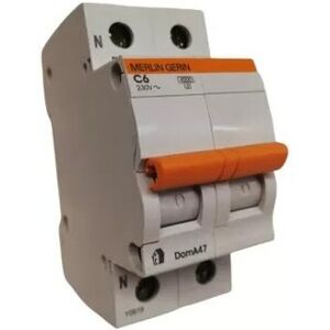 Schneider Electric Spa Schneider Doma47c6 Circuit Breaker 1p N C 6a 2 Modules 4.5k Schneider Electric Spa Schneider Doma47c6 Circuit Breaker 1p N C 6a 2 Modules 4.5k