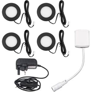 4 Linkable Under Cabinet Led Lightings 3w, Cupboard Lights, Cool White, 6400k, B 4 Linkable Under Cabinet Led Lightings 3w, Cupboard Lights, Cool White, 6400k, B